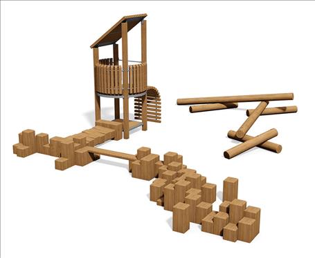 Adventure Playground, Classic TimberForm Play Area 4503