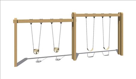TimberForm Double Belt / Double Tot Swing 1563-4