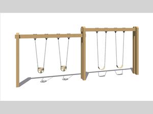 TimberForm Double Belt / Double Tot Swing 1563-4