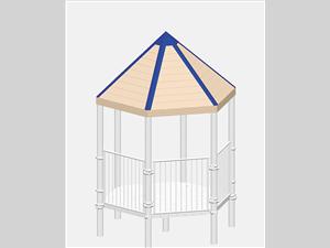 1608-60 Hex Wood Roof
