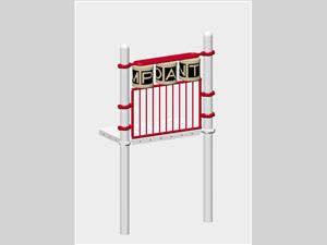 1609-60, Spelling Panel, Baluster Wall,