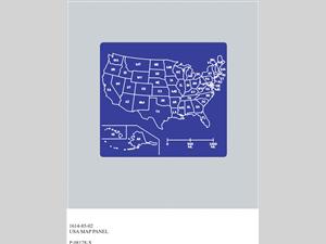 1614-85-02, USA Map Panel