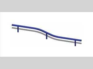 Curved Steel Balance Beam 1628-12-12