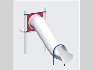 1636-4-200 Tube Chute, Stainless Steel, 30