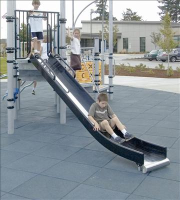 1640-4-54 Slide Chute, Stainless Steel with 6