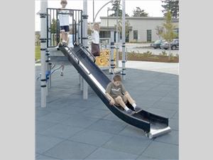 1640-4-54 Slide Chute, Stainless Steel with 6