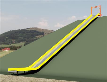 1643-201-EMB Wide Embankment Slide Chute