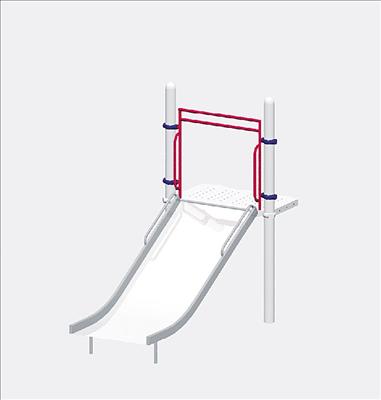 1643-4-51 Wide Chute, Stainless Steel