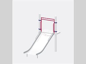 1643-4-51 Wide Chute, Stainless Steel