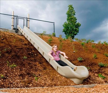 1650-121-EMB Embankment Slide Chute Rotationally-molded, Medium Density Polyethylene
