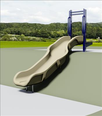 1650-43-01-EMB Curved Embankment Slide Chute