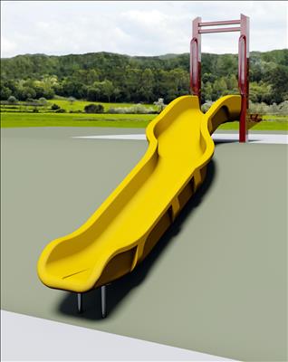 1650-53-01-EMB Curved Embankment Slide Chute