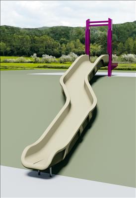 1650-63-01-EMB Curved Embankment Slide Chute