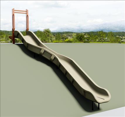 1650-73-01-EMB Curved Embankment Slide Chute