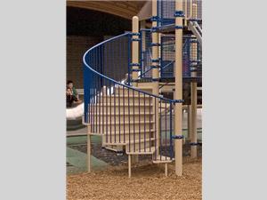 1667-5-93 Spiral Stairway with Handrail,