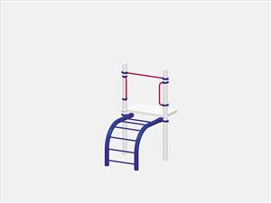 1674-4-93 Arch Climber with Pipe Rails