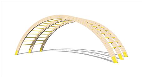 TimberForm Triple Arch Climber 1676