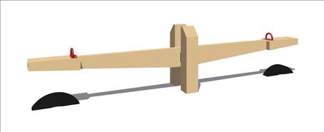TimberForm Timber See-Saw 1682