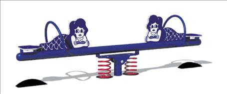 Mermaids Spring Rider See-Saw 3873-2