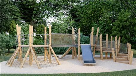 TimberCraft Net Climber Structure 4500-111