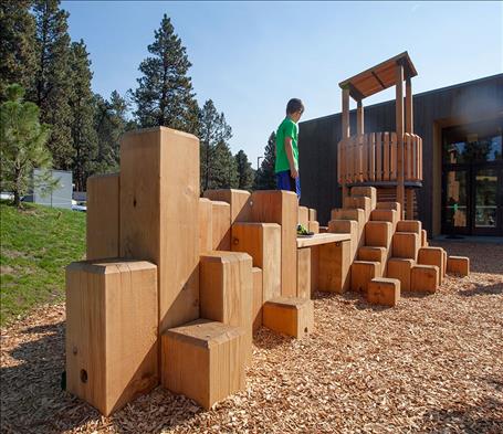 Adventure Playground, Classic TimberForm 12x12 Stepping Columns, 4500-002