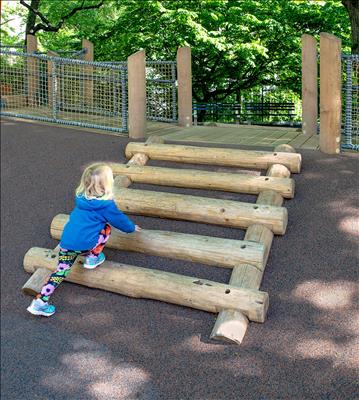 TimberCraft Embankment Log Ladder™