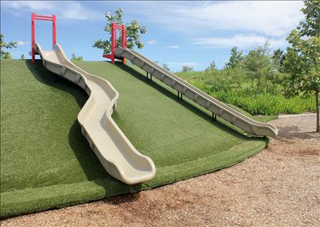 Left - 1650-93-01-EMB Curved Embankment Slide Chute